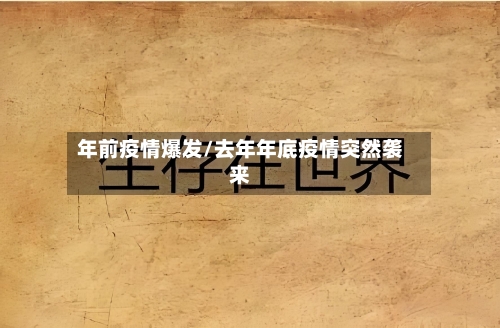 年前疫情爆发/去年年底疫情突然袭来-第2张图片