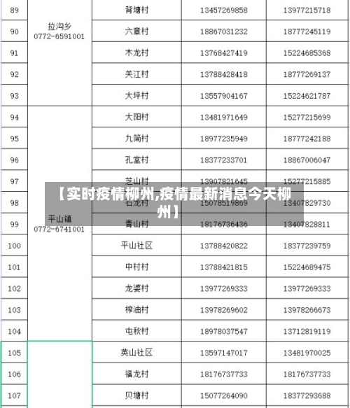 【实时疫情柳州,疫情最新消息今天柳州】-第2张图片