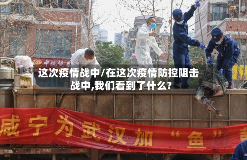 这次疫情战中/在这次疫情防控阻击战中,我们看到了什么?-第2张图片