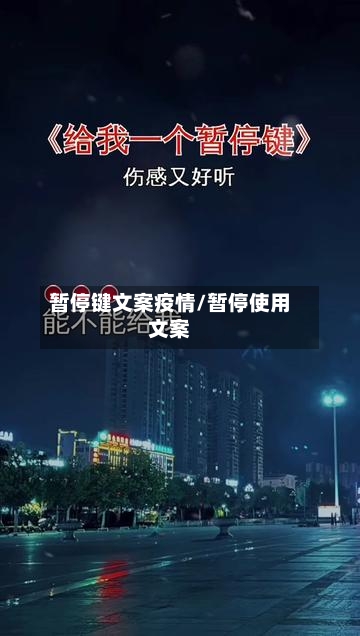 暂停键文案疫情/暂停使用文案-第3张图片
