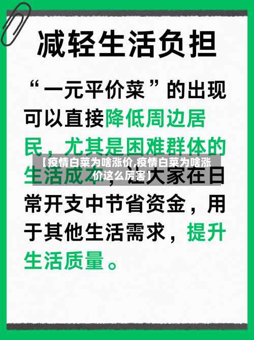 【疫情白菜为啥涨价,疫情白菜为啥涨价这么厉害】