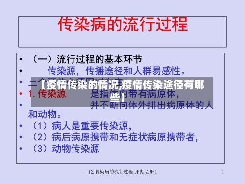 【疫情传染的情况,疫情传染途径有哪些】