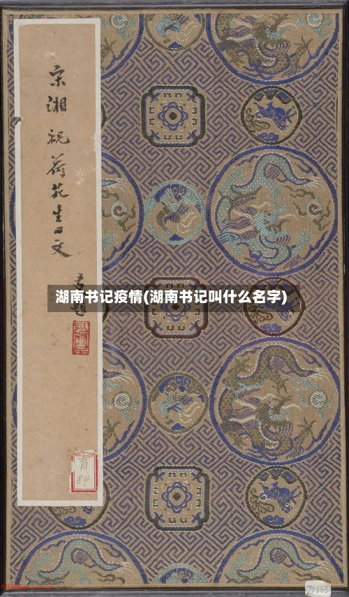湖南书记疫情(湖南书记叫什么名字)-第2张图片