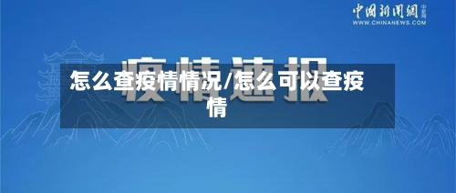 怎么查疫情情况/怎么可以查疫情-第3张图片